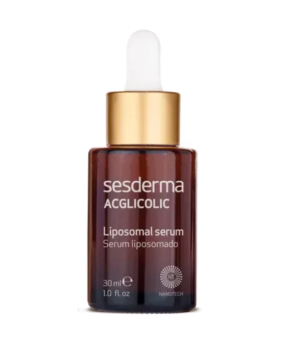 ACGLICOLIC Facial Serum with Glycolic Acid, Vitamin C, and Hyaluronic Acid – 1.0 fl. oz